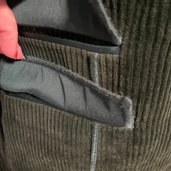 Joan Vass Teal Green Corduroy Blazer Tailored Jacket Quiet Luxury Chic Size 10 - Picture 4 of 8